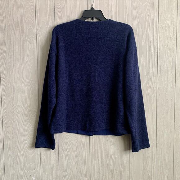 Brea Canyon Navy Blue Button Cardigan Sweater Size Medium NWT - Picture 3 of 4